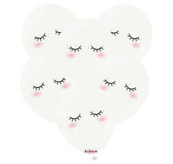 Baloane latex Kalisan 12” (30 cm) Printed Cute Face 25/set Baloane latex Kalisan 12” (30 cm) Printed Cute Face 25/set