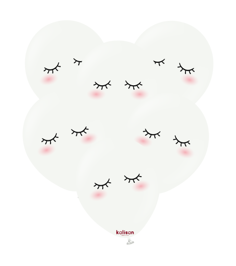 Baloane latex Kalisan 12” (30 cm) Printed Cute Face 25/set Baloane latex Kalisan 12” (30 cm) Printed Cute Face 25/set