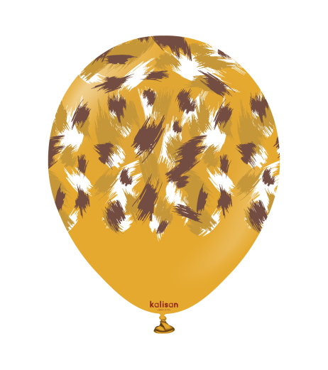 Baloane latex Kalisan 12” (30 cm) Safari Savanna Mustard print 5/set Baloane latex Kalisan 12” (30 cm) Safari Savanna Mustard print 5/set