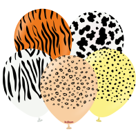 Baloane latex Kalisan 12” (30 cm) Safari Theme1 5/set Baloane latex Kalisan 12” (30 cm) Safari Theme1 5/set