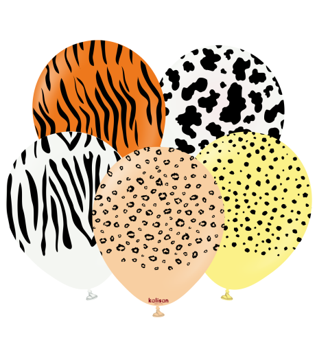 Baloane latex Kalisan 12” (30 cm) Safari Theme1 5/set Baloane latex Kalisan 12” (30 cm) Safari Theme1 5/set