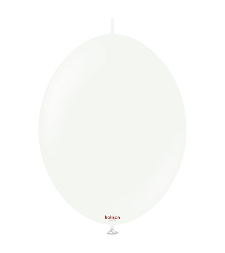 Baloane latex Kalisan K-Link 6” (15 cm) Standard White 50/set