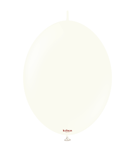 Baloane latex Kalisan K-Link 6” (15 cm) Retro White 50/set