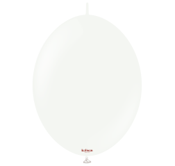 Baloane latex Kalisan K-Link 12” (30 cm) Standard White 50/set