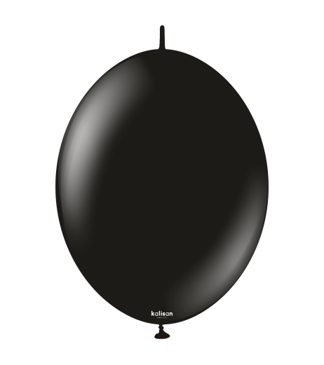 Kalisan K-Link 12” (30 cm) Standard Black Latex Balloons 50/set