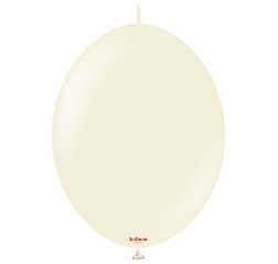 Baloane latex Kalisan K-Link 12” (30 cm) Retro White Sand 50/set