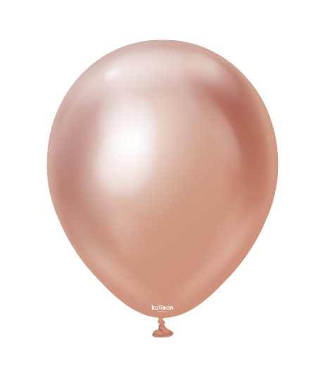Kalisan latex balloons 18" (46 cm) Mirror Rose Gold 5/set