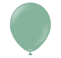 Baloane latex Kalisan 12” (30 cm) Retro Sage 100/set