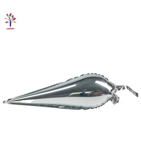 Foil balloons bomb - 3D silver star 10 pcs/set