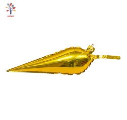 Foil balloons bomb - 3D gold star 10 pcs/set