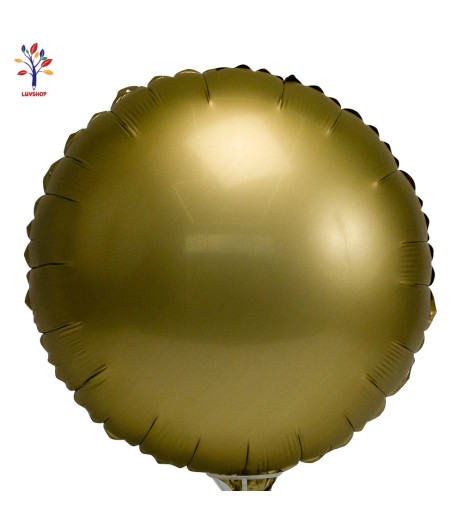 Round foil balloons 18" (46 cm) gold 5 pcs/set