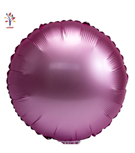 Round foil balloons 18" (46 cm) pink 5 pcs/set