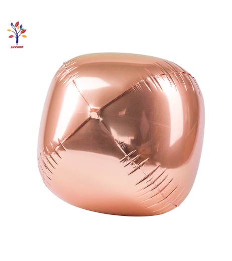 4D foil balloons plain pink gold 22" (56 cm) 5 pcs/set