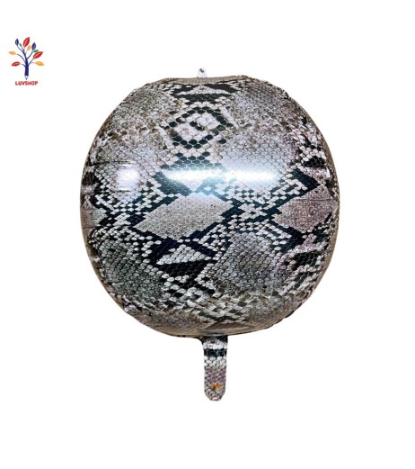 4D animal-print snake foil balloons 22” (56 cm) 5/set