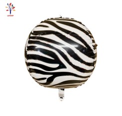 Baloane folie 4D animal-print zebra 22” (56 cm) 5/set