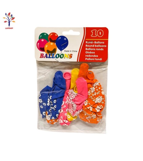 CA19 - Baloane latex 10 buc/pg 12 (30 cm) flori Baloane latex 10 buc/pg 12 (30 cm) flori