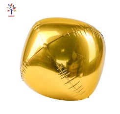 4D foil balloons plain gold 22” (56 cm) 5 pcs/set