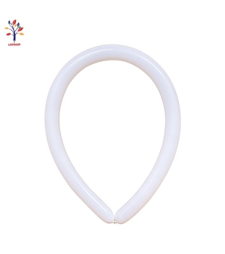 Baloane de modelat 30 cm 100 buc/set albe
