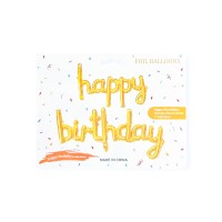 Baloane folie HB auriu 45*85/45*124 cm Baloane folie HB auriu 45*85/45*124 cm
