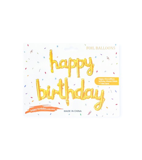 Baloane folie HB auriu 45*85/45*124 cm