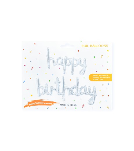 Baloane folie HB argintiu 45*85/45*124 cm