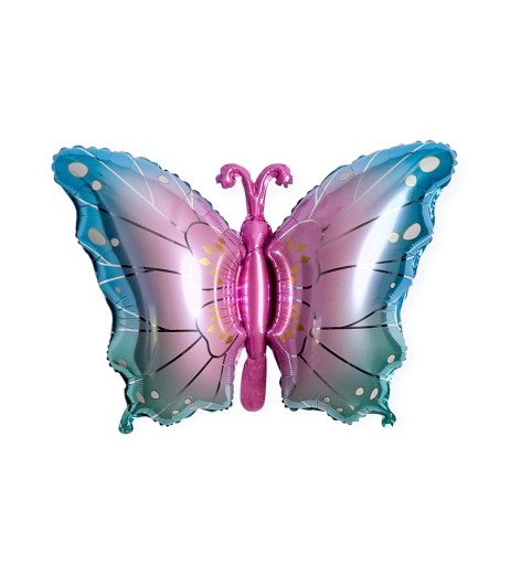 Baloane folie fluture blue/roz