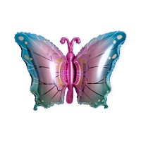 Baloane folie fluture blue/roz