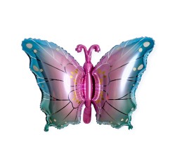 Baloane folie fluture blue/roz