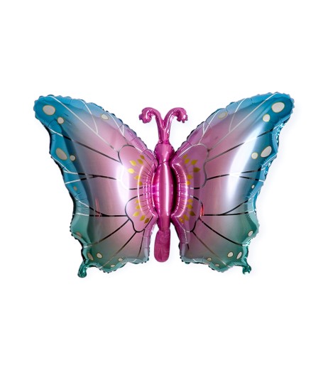 Baloane folie fluture blue/roz