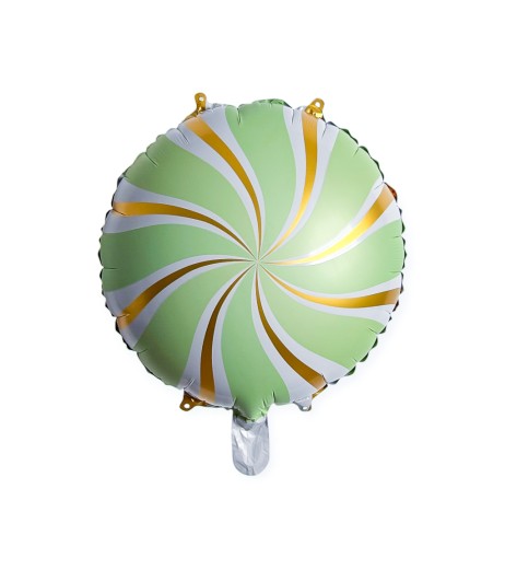 Baloane folie morisca verde, accente aurii, 18”