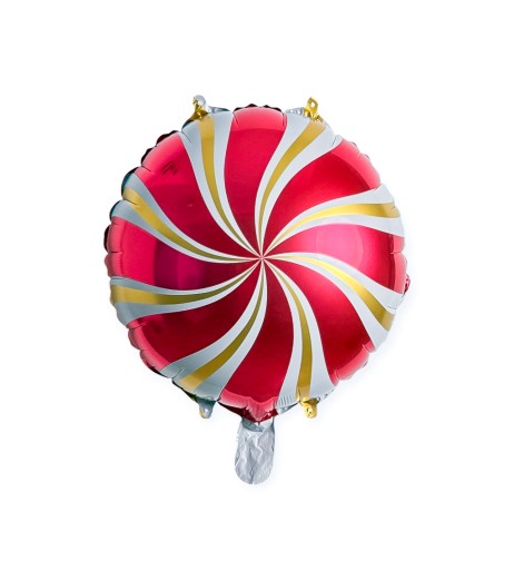 Baloane folie morisca rosie, accente aurii, 18”