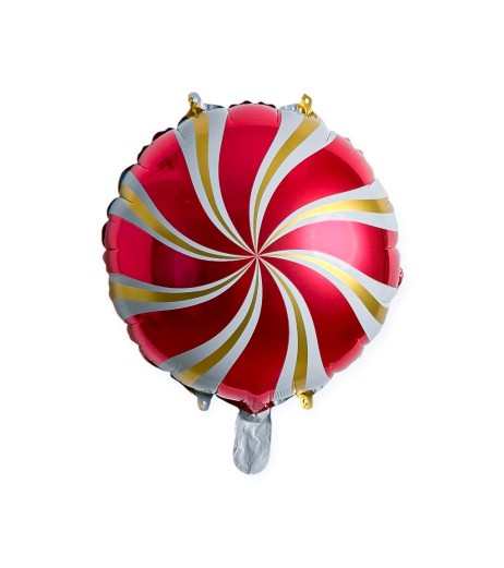 Baloane folie morisca rosie, accente aurii, 18”