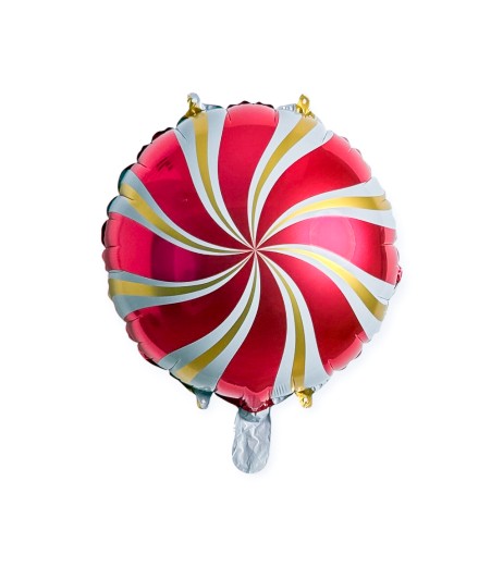 Baloane folie morisca rosie, accente aurii, 18”