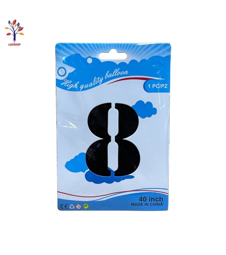 Foil number balloons 40” (100 cm) black
