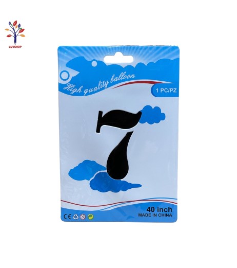 Foil number balloons 40” (100 cm) black