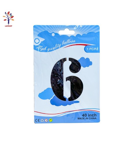 Foil number balloons 40” (100 cm) black
