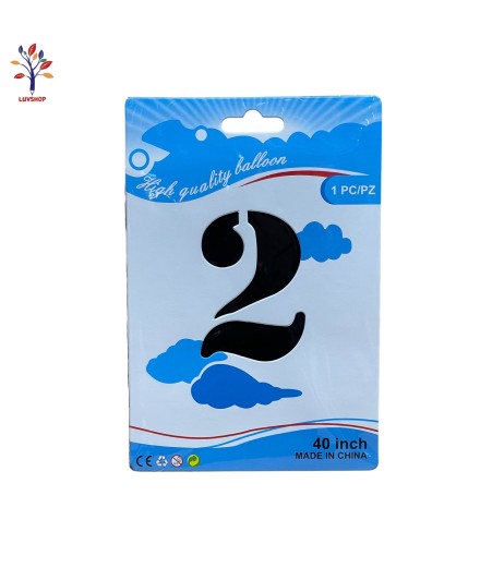 Foil number balloons 40” (100 cm) black