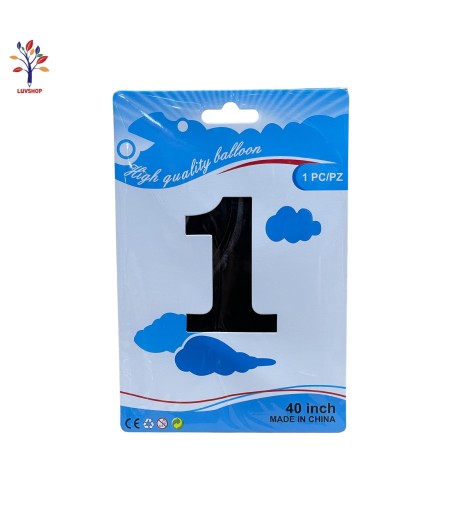 Foil number balloons 40” (100 cm) black
