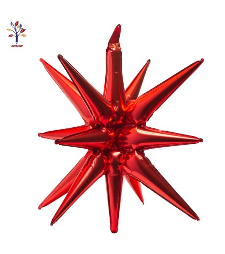 CA62ROS5 - Set 5 baloane folie stea exploziva 27” (68 cm) rosu Set 5 baloane folie stea exploziva 27” (68 cm) rosu