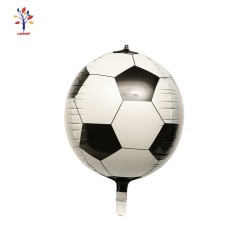 Baloane folie 3D minge fotbal alb/negru