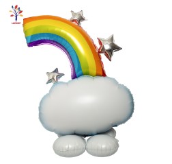 Set of 2 foil balloons with Cloud figurine