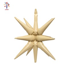 Set 5 baloane folie stea exploziva 27” (68 cm) milky white