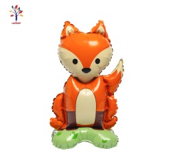 Fox figurine foil balloons