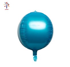 Baloane folie 4D uni bleu ciel 18” (46 cm) 5 buc/set