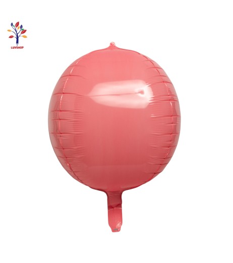 4D foil balloons plain carmine pink 10” (25 cm) 5 pcs/set