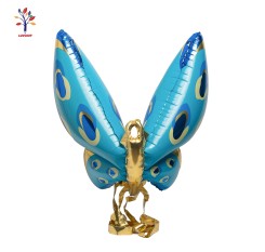 Blue butterfly foil balloons