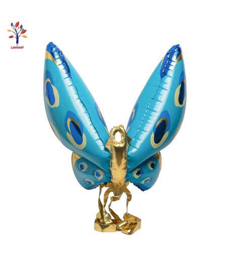 Baloane folie fluture bleu/albastru