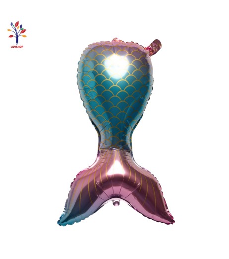 Mermaid tail figurine foil balloons