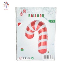 Balon folie Xmas acadea alb-rosu 70*45 cm