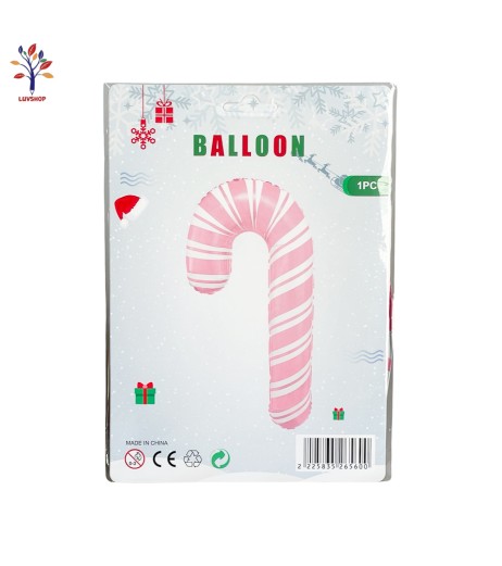 Pink lollipop Xmas foil balloon 77*34 cm